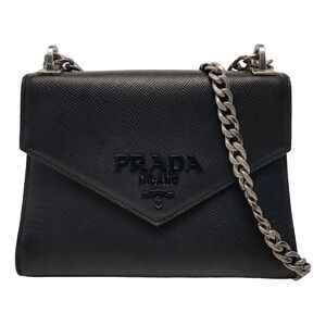 Prada Monochromatic Black Crossbody Bag